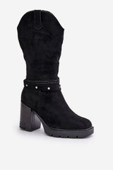  Laarzen met hoge hakken model 201023 Step in style 