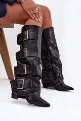  Laarzen met hoge hakken model 217204 Step in style 