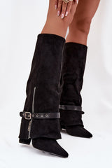  Laarzen met hoge hakken model 217211 Step in style 