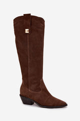  Laarzen met hoge hakken model 220208 Step in style 