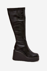  Laarzen met sleehak model 220718 Step in style 
