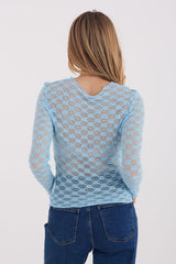  Kanten blouse model 223076 Factory Price 