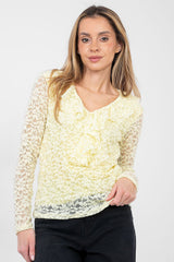  Kanten blouse model 223840 Rue Paris 