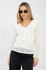  Kanten blouse model 223842 Rue Paris 
