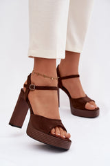  sandalen op hak model 226119 Step in style 