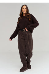  corduroy broek model 232016 Makadamia 