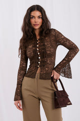  Overhemd met lange mouwen model 232432 Rue Paris 