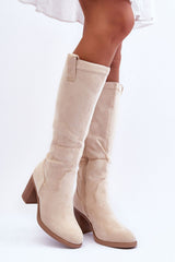  Laarzen met hoge hakken model 185243 Step in style 